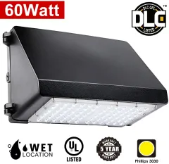 Moobibear B1-Q0KC-S9FK Super Bight LED Wall Pack, 60w, 5000K Daylight White