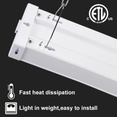 Linkable 4ft LED Utility Shop Light with Plug 4 Pack