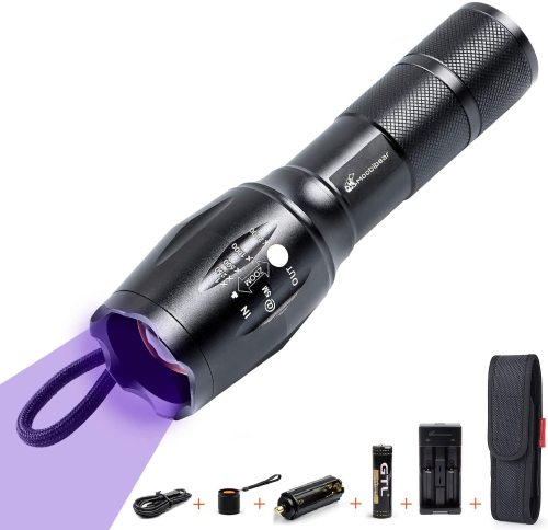 3-1 LED UV Blacklight Kit - Moobibear 3-mode Waterproof Ultraviolet LED Flashlight