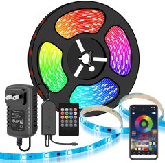 SMD 5050 APP Control Multi-color Flexible LED Strip Lights Widely Decoration