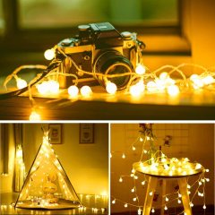 16FT 50 LED Globe String Light with Remote