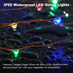 99ft 300 LEDs Multicolor Solar Fairy Lights