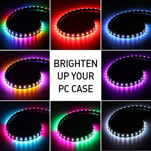 19.7in/50cm Magnetic RGB PC LED Strip Lights For Chassis Decoration