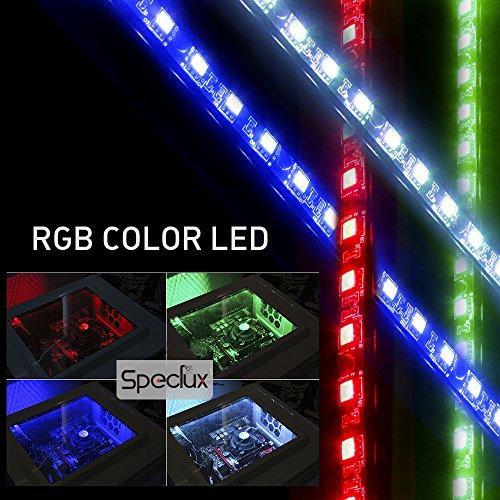 Chassis Decotion Lghts RGB PC LED Strip Lights with IF Remote Controller,2 PCS SMD5050