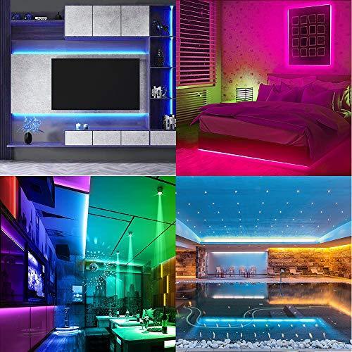 32.8FT/510M Music Sync LED Strip Lights with 44Key Remote