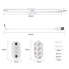 High Quality Shopping 22 LED Motion Sensor Under Cabinet Strip Light For Cupboard Lighting