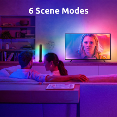 Double RGBIC Bluetooth Smart LED Light Bars with 6 Scene Modes and 4 Music Modes