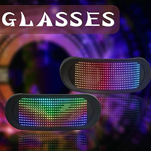 Customizable Bluetooth LED Light Up Eyeglasses for Raves,Festivals, Fun, Parties, Sports, Birthday, Costumes (Full Color)