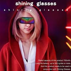 Customizable Bluetooth LED Light Up Eyeglasses for Raves,Festivals, Fun, Parties, Sports, Birthday, Costumes (Full Color)