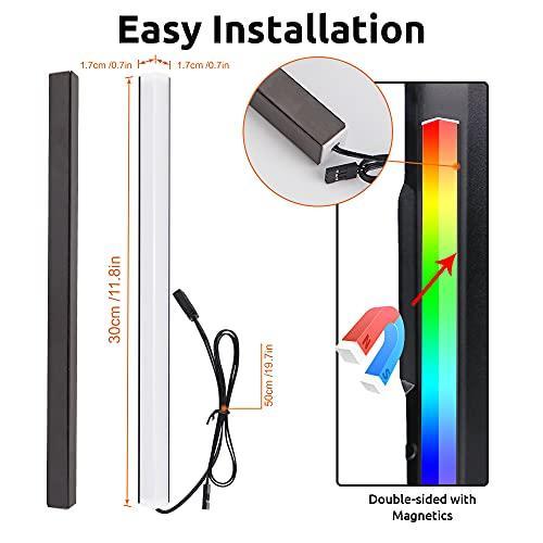 RGBIC Magnetic Addressable RGB LED PC Light Strip Bar