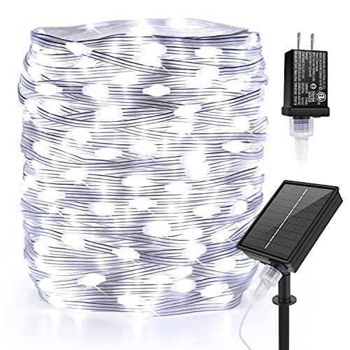 ORGED 164FT Solar LED String Lights, 400 LED Plug in Fairy String Lights with 8 Lighting Modes