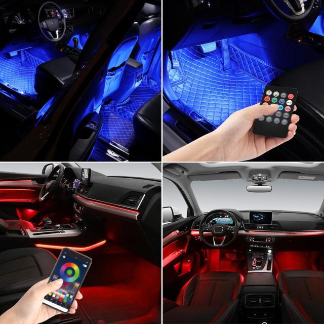Bluetooth Car Interior Lights 72 LEDs