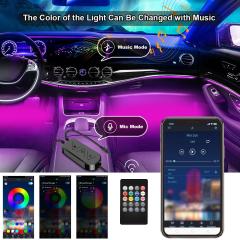 Bluetooth Car Interior Lights 72 LEDs