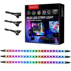 Addressable RGB  PC LED Strip Lights with 5V 3Pin RGB Header, 3PCS 63LEDS