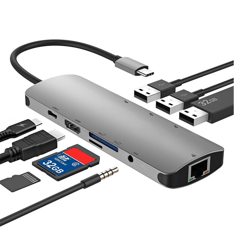 Docking Station USB C Hub For Macbook Pro Air and Type-C Laptops