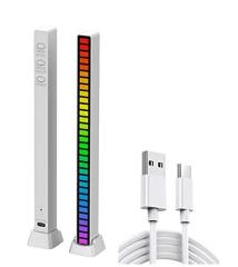 1pcs 32 Bit Smart Voice Sound Control RGB LED Light Bars For Car Gaming, PC, TV, Room