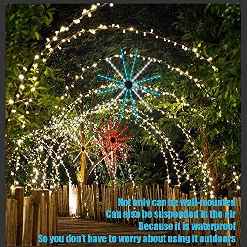 Brown Starburst Firework Neon Light Bar Cool Room LED Wall Decor Light