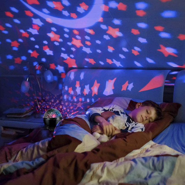 Indoor Atmosphere Decor So Much Stars Projector Night Lights For Children's Bed Time Story
