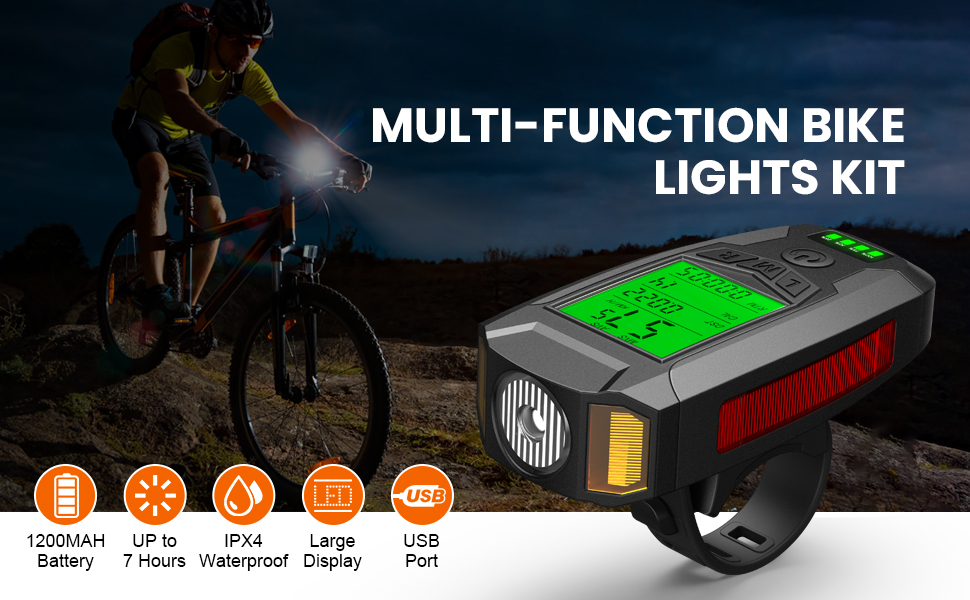 Multi-function Bike Lights Kit