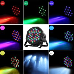 DJ Lights Stage Lights 36 LED Par Lights With Sound Activated Remote Control Wash Light