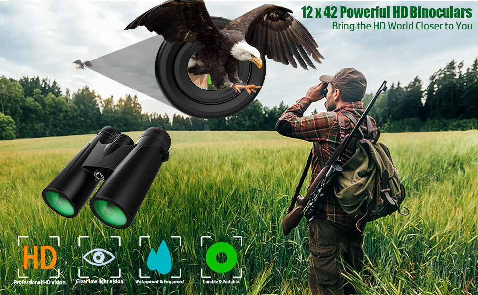 12x42 Powerful HD Binoculars