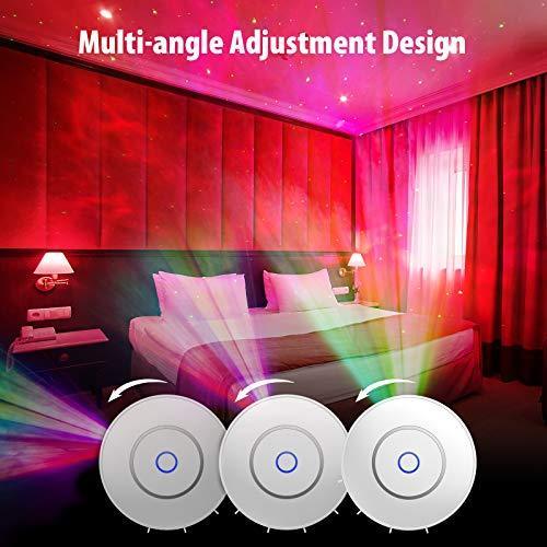 Smart Galaxy Star Projector with Nebula Cloud/Moving Ocean Wave, Star Sky WiFi Night Light Projector for Room Decor, Home Theater Lighting, Compatible with Alexa & Google Home, Control by APP