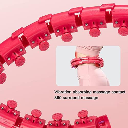 Weighted Hoola Hoop for Adults and Kids, Smart 24 Sections Detachable Hoola Hoop, 2021 New Upgrade Version of not Broken up and Reduction of Noise