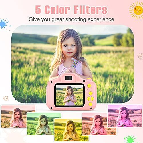 2 Inch1080P Toddler Camera Portable Toy for 3-10 Year Old Girl with 32GB SD Card