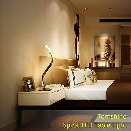 Spiral LED Stainless Steel Table Lamp