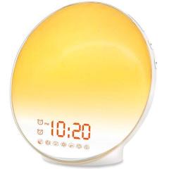 Wake Up Light Sunrise Alarm Clock with FM Radio