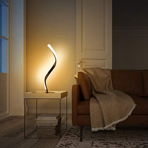 Spiral LED Stainless Steel Table Lamp