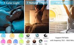 Wake Up Light Sunrise Alarm Clock with FM Radio