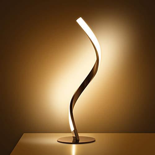 Spiral LED Stainless Steel Table Lamp