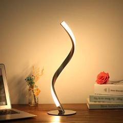 Spiral LED Stainless Steel Table Lamp