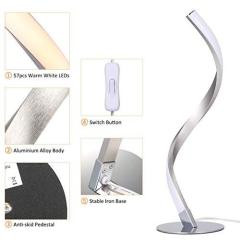 Spiral LED Stainless Steel Table Lamp