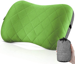 Ultralight Inflatable Camping Pillow with Removable Cover for Neck Lumber Support