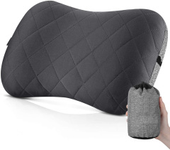 Ultralight Inflatable Camping Pillow with Removable Cover for Neck Lumber Support