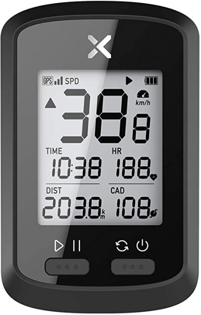 XOSS G+ Bike Computer GPS, Wireless Cycling Computers Bicycle Computer GPS Bike Speedometer, Bluetooth 5.0 & ANT+, IPX7 Waterproof