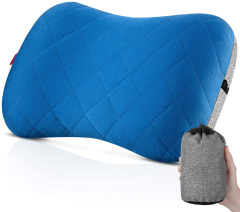 Ultralight Inflatable Camping Pillow with Removable Cover for Neck Lumber Support