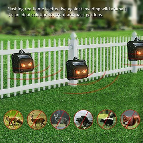 Solar Powered Nocturnal Animals Repeller 4 Pack