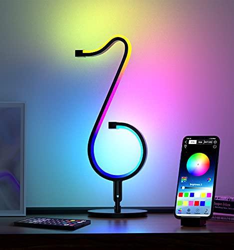 RGBIC Bluetooth Table Lamp/ Wall lamp, Smart 210 Mode APP + Remote Control Nightstand Light