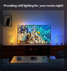 RGBIC Bluetooth Table Lamp/ Wall lamp, Smart 210 Mode APP + Remote Control Nightstand Light