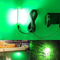 12V 45W/70W LED Submersible Fishing Light, 2500/3400 Lumen Underwater Night Fishing Finder Lamp