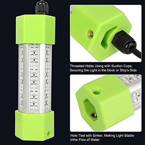 12V 45W/70W LED Submersible Fishing Light, 2500/3400 Lumen Underwater Night Fishing Finder Lamp