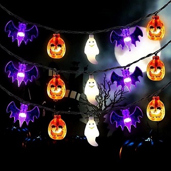 Mosoan Halloween String Lights Battery Operated