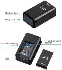 GPS Tracker for Vehicles, Mini Magnetic GPS Real time Car Locator, Full USA Coverage, No Monthly Fee, Long Standby GSM SIM GPS Tracker for Vehicle/Car/Person 2022 Model (GPS)