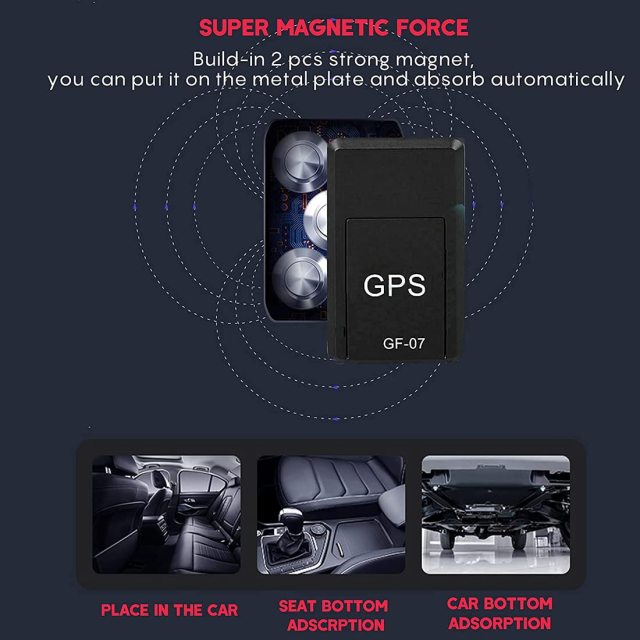 GPS Tracker for Vehicles, Mini Magnetic GPS Real time Car Locator, Full USA Coverage, No Monthly Fee, Long Standby GSM SIM GPS Tracker for Vehicle/Car/Person 2022 Model (GPS)