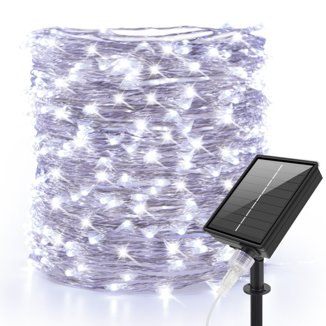 99ft 300 LEDs Solar Fairy Lights