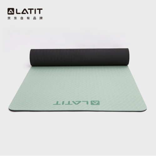 LATIT/Коврик для йоги 183*66cm  толщина 6 мм зеленый