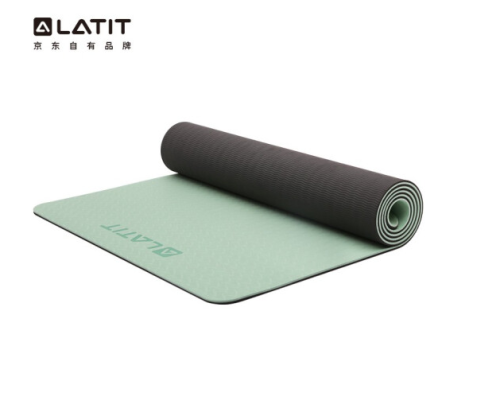 LATIT/Коврик для йоги 183*66cm  толщина 6 мм зеленый